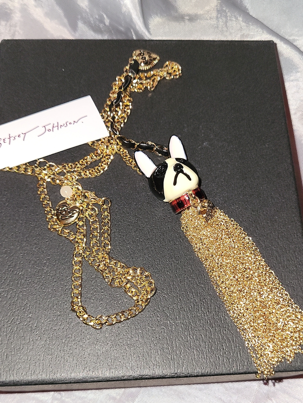 Betsey Johnson Dog Tassel Necklace HL
